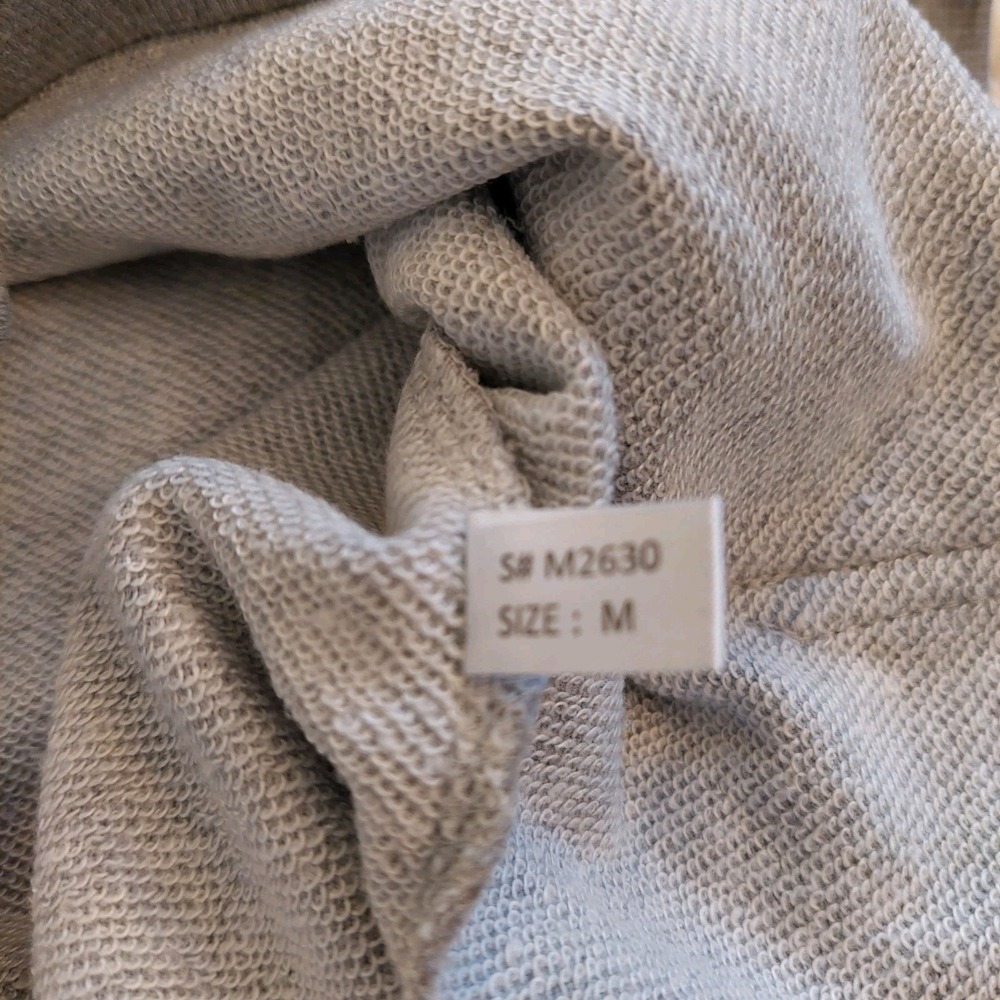 Stormy Kromer Unisex Sunrise USA Terry Cotton Blend Hoodie Gray M NEW! - Picture 11 of 11
